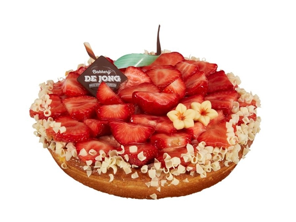 vlaai aardbei 12 pers